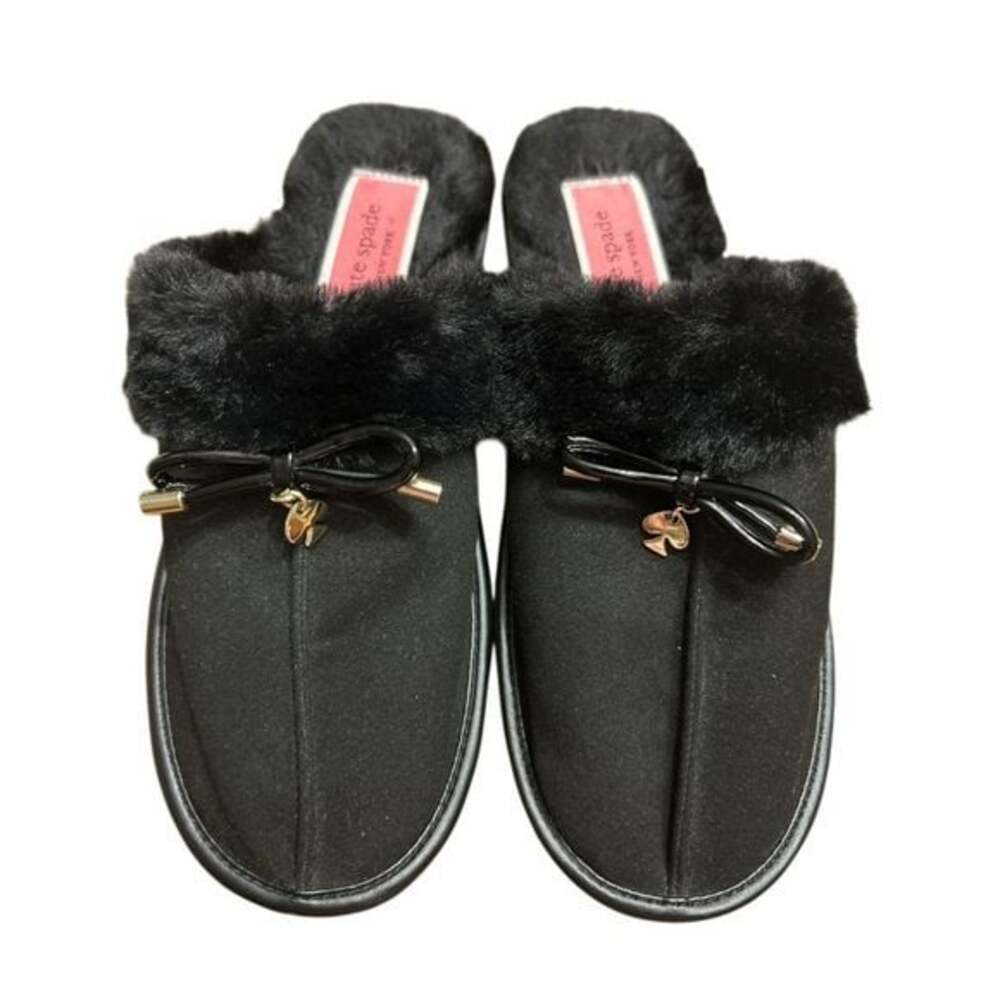 🏷️ Kate Spade New York Lacey Faux Fur Slippers Size 7